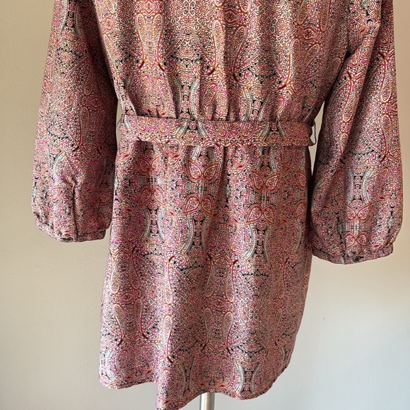 Motherhood maternity paisley lace 3/4 sleeves top blouse button key hole back SM - Picture 8 of 13